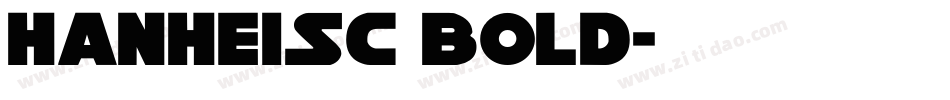 HanHeiSC Bold字体转换